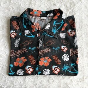 Bowie Baysox Shirt Adult XL Black Baseball Hawaiian Chesapeake Maryland 2023 SGA